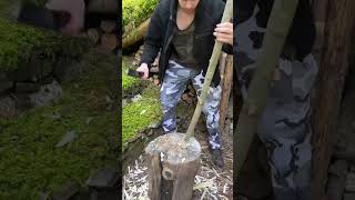 Bushcraft Machete Test bushcraftmesser outdoormesser wandern wildnis campen [upl. by Yeslaehc]