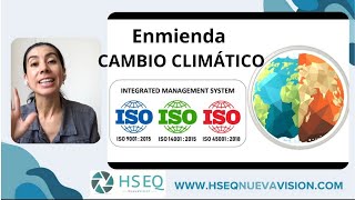 Enmienda del Cambio Climático a las Normas ISO 2024 [upl. by Werra]