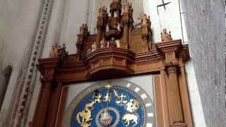 Astronomical Clock in St Marys Church Lübeck [upl. by Fernando]