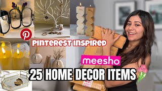 Aesthetic Meesho Haul  cute home decor items  accessories  Honest review 💕 [upl. by Ogg]