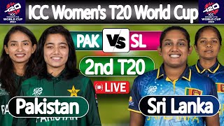 ICC Womens T20 World Cup  Sri Lanka Women vs Pakistan Women LIVE Score  PAKW vs SLW 2nd Match [upl. by Amelia295]