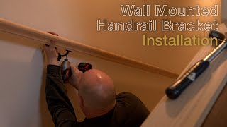 Wall Mounted Handrail Bracket Installation [upl. by Shel]