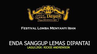 Enda Sanggup Lemas Dipantai  Rickie Andrewson  Karaoke Pria  KABAN MUSIK STUDIO [upl. by Nnylhsa]