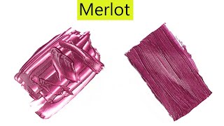 Merlot Color  How To Make Merlot Color  Color Mixing Video [upl. by Enimsaj]