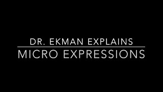 Dr Ekman Explains Micro Expressions [upl. by Ettenahc]