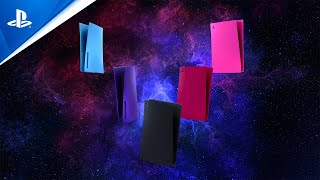 Façades pour console PS5  Starlight Blue Galactic Purple et Nova Pink [upl. by Aztilay2]