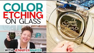 The BEST Color Etching on Glass  Three Different Methods Tested [upl. by Anayek]