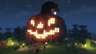 Minecraft Jack o Lantern House Build [upl. by Derrej]