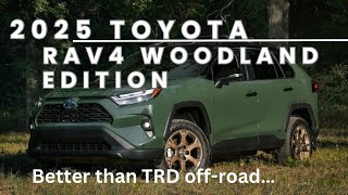 2025 Toyota RAV4 woodland edition  lifted skid plates and unique interior [upl. by Fortier168]