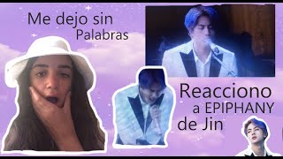 Reacciono a BTS JINEPIPHANY live performance Me dejo sin palabras 😮😶 [upl. by Esiuole]