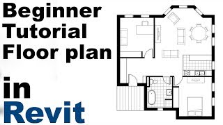 Revit Beginner Tutorial  Floor plan part 1 [upl. by Marion533]