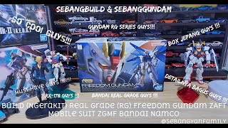 Build Ngerakit Real Grade RG Freedom Gundam ZAFT Mobile Suit ZGMF X10A [upl. by Eiramlatsyrk]