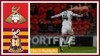 MATCH HIGHLIGHTS Doncaster Rovers v Bradford City [upl. by Ennaoj308]