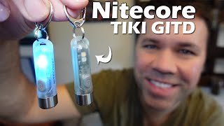 Nitecore TIKI GITD Review  Futuristic High Output Mini Keychain Light amp Glows in the Dark [upl. by Eimmas]