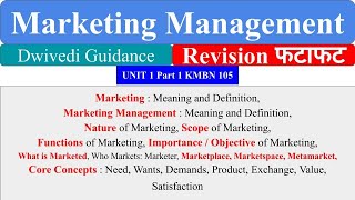 Marketing marketing management Core Concepts marketing management mba marketing management bba [upl. by Joy]