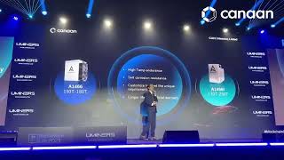 Davis Hui Canaan Incs VP setting the stage on fire at Blockchain Life 2023 in Dubai [upl. by Dnaltiak]