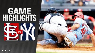 Cardinals vs Yankees Game Highlights 83124  MLB Highlights [upl. by Yvel]