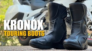 Kronox Motorcycle Touring Boot Review  Cruisemans Reviews [upl. by Laroc]