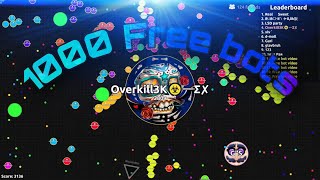 INSANE How to get 1000 free agario feeder bots  Agario [upl. by Ttnerb865]