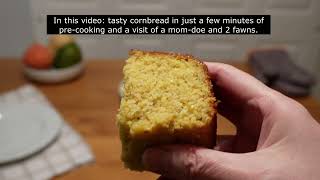 Tasty Cornbread Easy Quick Recipe Mom Doe Takes Care of Her Babies [upl. by Milas281]