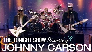 ZZ Top Make Their First Appearance on Live Television  Carson Tonight Show [upl. by Quintina88]