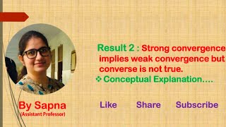 Strong convergence implies weak convergence  by Sapna billionaireicon3311 [upl. by Ashely833]