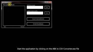 Canon ABK to CSV Conversion [upl. by Feltie29]