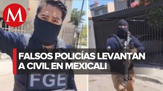 En Mexicali policías falsos secuestraron y asesinan a civil [upl. by Bolling482]