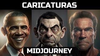 Como hacer CARICATURAS realistas con Midjourney Tutorial [upl. by Sedgewake104]