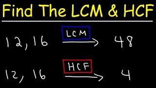 How To Find The LCM and HCF Quickly [upl. by Lubbock]