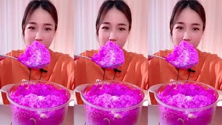 Qians new ice eating videoonly bites ice eating asmr ❤️ [upl. by Allemat305]