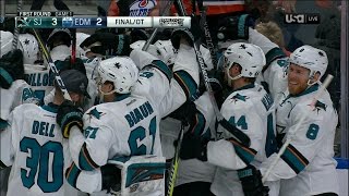 NHL Playoffs Sharks 3 Oilers 2 OT [upl. by Renata]