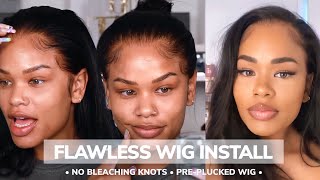 BEST FLAWLESS WIG INSTALL FOR BEGINNERS  START TO FINISH LACE WIG INSTALL  Arnellarmon [upl. by Anifled]