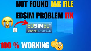 Jar File not opening in Edsim fix 100  windows 71011 [upl. by Hailed]