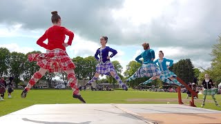 Highland Reel Scottish Dance competition during ther 2019 Oldmeldrum Sports amp Highland Games [upl. by Nadnerb612]