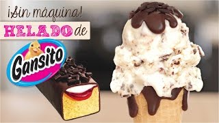 HELADO DE GANSITO SÚPER FÁCIL SIN MÁQUINA  DACOSTAS BAKERY [upl. by Condon]