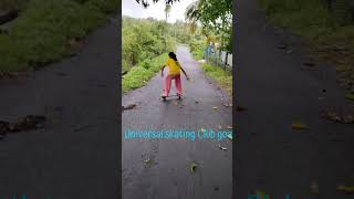 skating waveboarding on wet Road [upl. by Ramey]