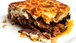 Greek HomeMade Moussaka Recipe [upl. by Dragone]