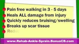 How to Heal a Sprained Ankle Fast  Ankle Sprain Rehab in Days [upl. by Emsmus686]