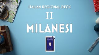 II  Unboxing the MILANESI Milan Italian Regional Card Deck 2 of 16 Italian Decks [upl. by Leatrice]