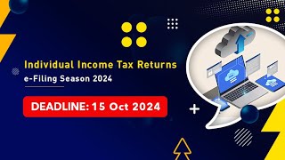 Explanatory video  Individual Income Tax Returns eFiling Season 2024 [upl. by Narot]