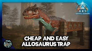 How to Make an Allosaurus Trap in Ark Survival Ascended [upl. by Adnileb]