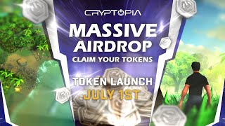 Join Cryptopias Air Drop Campaign  Cryptopia airdrop token blockchain web3 nft killerwhales [upl. by Natsud]