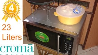 Croma Convection microwave grill Oven 23 Litres CRAM0144 Review  Indian consumer [upl. by Enenej944]