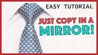 How to TieaTie  Full Windsor slowly mirrored  Easy [upl. by Zoba]