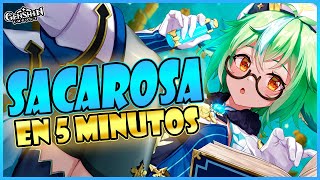 SACAROSA BUILD GOD EN 5 MINUTOS 💜🌟  Guía Sacarosa  Genshin Impact [upl. by Ylla688]