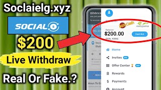 soclaielgxyz Real Or Fake  Soclaiexyz Payment Proof  Socialxyz Withdrawal [upl. by Backer718]