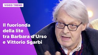 Il fuorionda della lite tra Barbara dUrso e Vittorio Sgarbi [upl. by Valdes]