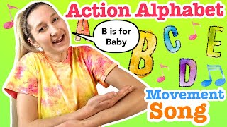 Preschool Music and Movement  Jump In Jump Out  Childrens Dance Song for Kids [upl. by Eyllom]