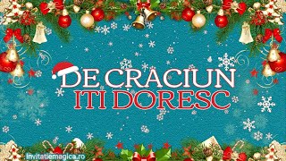 Felicitare Craciun Gratuita CF07 Descarca Invitatia de pe invitatiemagicaro sau o poti personaliza [upl. by Airet128]